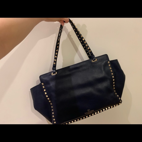 Valentino rockstud tote colour blue - Picture 2 of 5